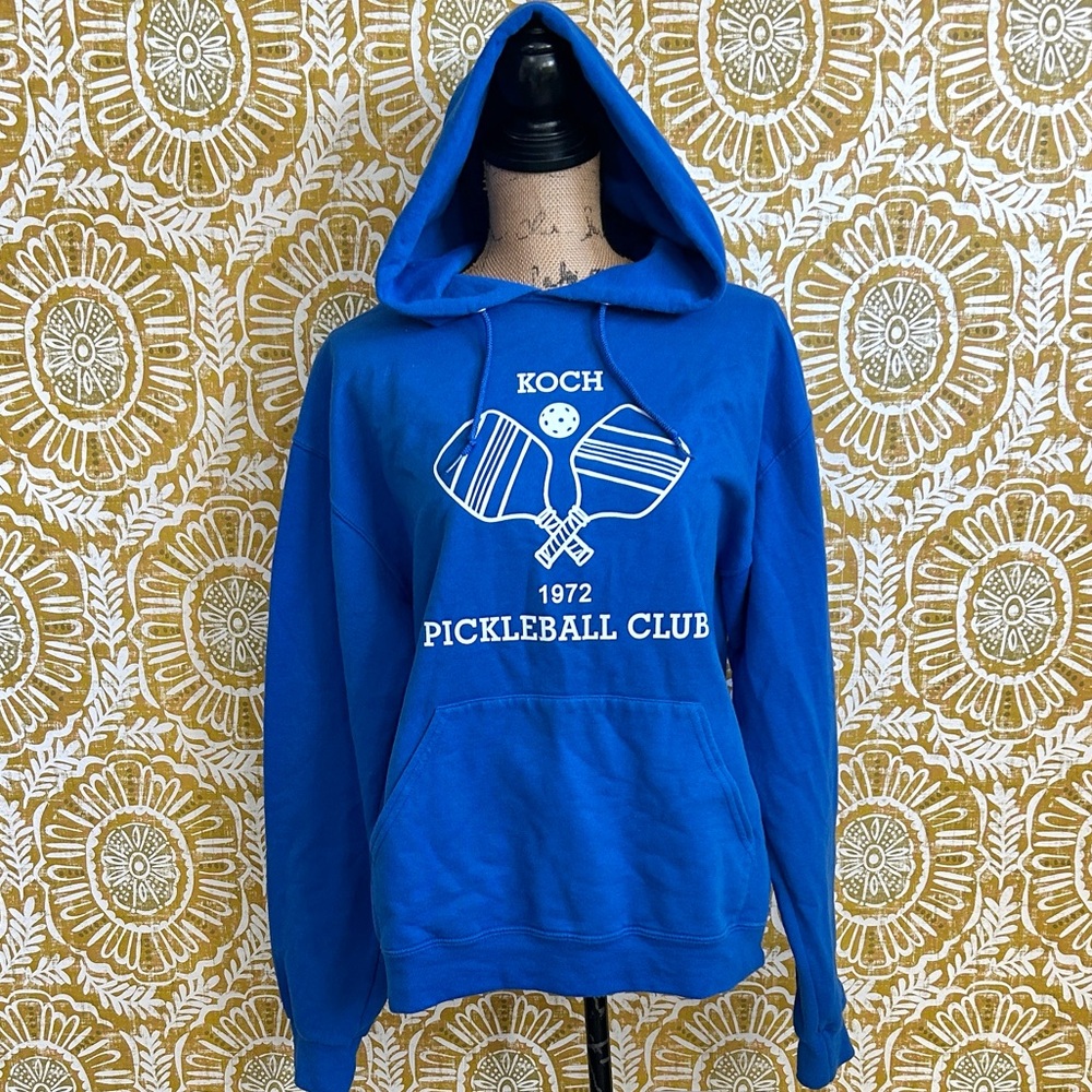 KOCH Blue Limited Edition Long Sleeve 1972 Pickleball Club Hoodie size M - Picture 2 of 11